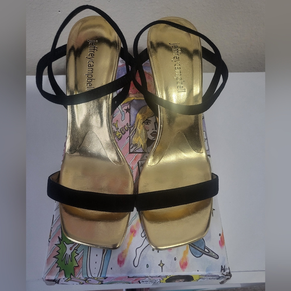 Jeffery Campbell geometric heels